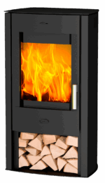 Fireplace By Norvai - TUVALU STÅL - Frittstående