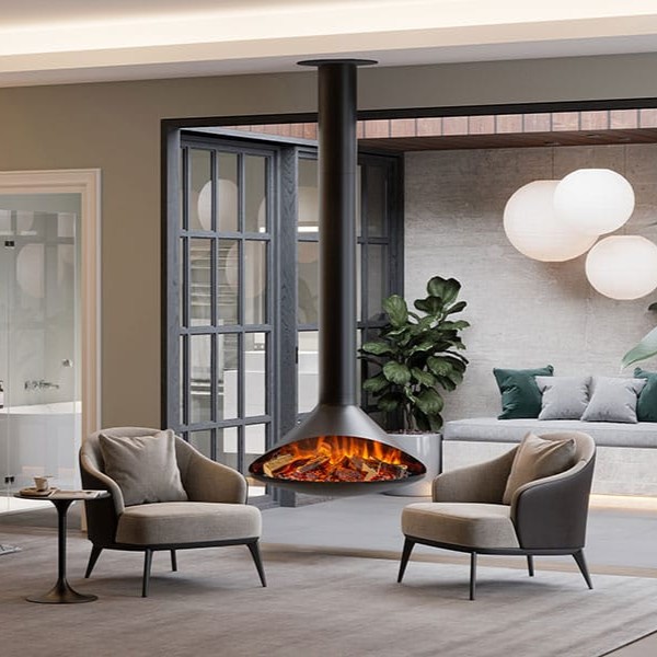 Onyx-Orbit-Electric_OR04-bi SUSPENDED FIRE Stovax/Gazco - ORBIT - Elektrisk takhengt - Bilde 1