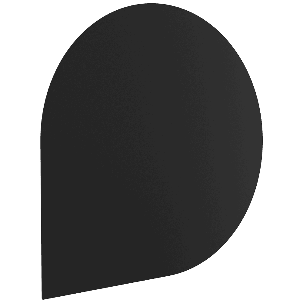 PS/W1 Gulvplate i stål 100×100 cm sort – mønster 1 - Bilde 1