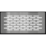 Kratki Gulvrist 9×20 cm – Polert sølv - Bilde 2