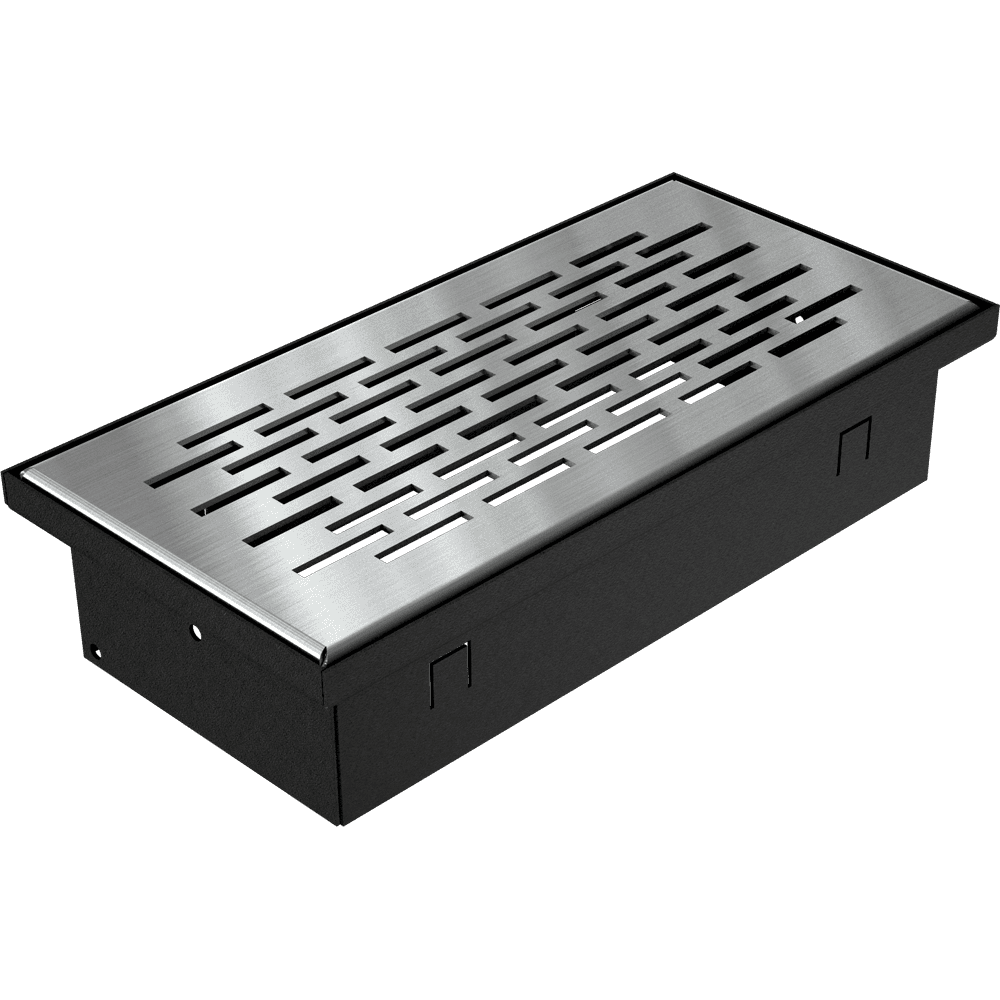 6108_1000x1000920_sz_floor_szlifwww_kratka_920_sz_floor_szlif_2 Kratki Gulvrist 9×20 cm – Polert sølv - Bilde 1