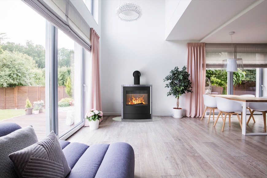 K6355-00 Fireplace By Norvai - ADAMIS - Frittstående - Bilde 1