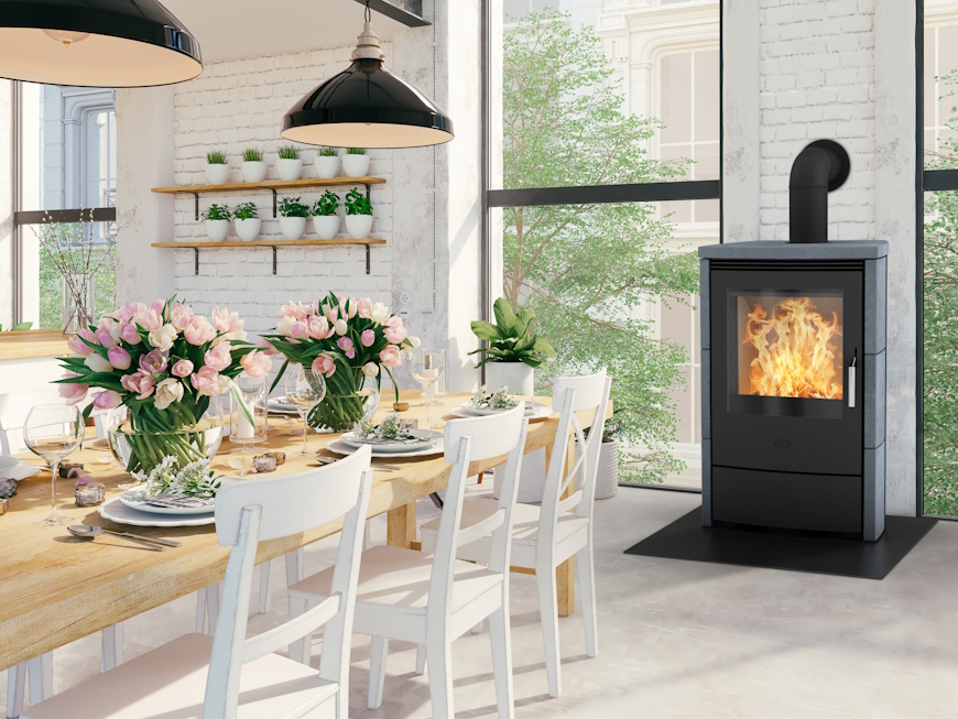 K3110-00 Fireplace By Norvai - MELTEMI KLEBERSTEIN - Frittstående - Bilde 1