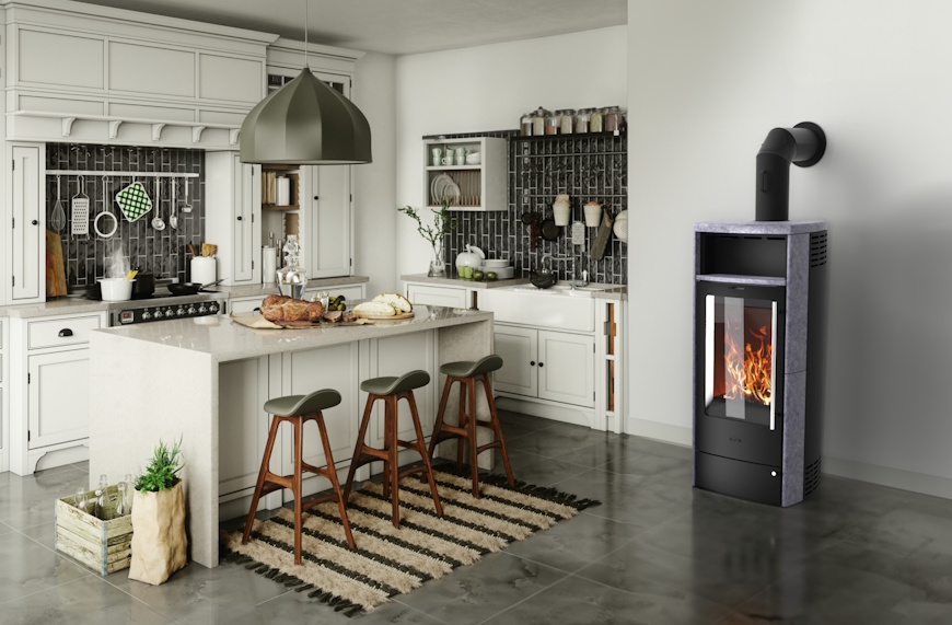 K5924-00 Fireplace By Norvai - TORINO KLEBERSTEIN - Frittstående - Bilde 1