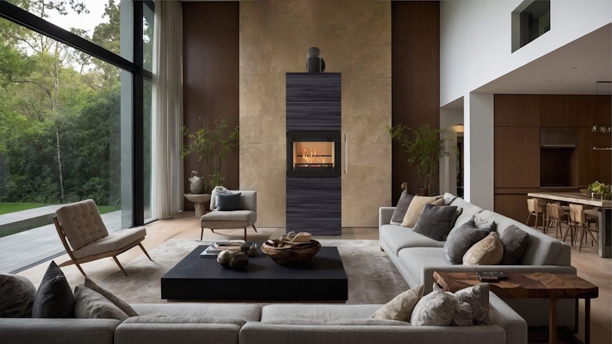 K7380-00 Fireplace By Norvai - SANTOLINI MOONSTONE - Elementpeis - Bilde 1